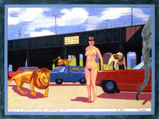 1982-04 Saint Euphemia in the parking lot 30,5x23cm