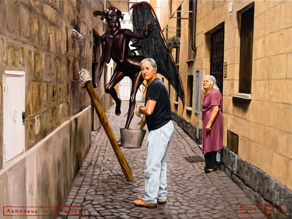 2006-05 Asmodeus in the alley 60x45cm