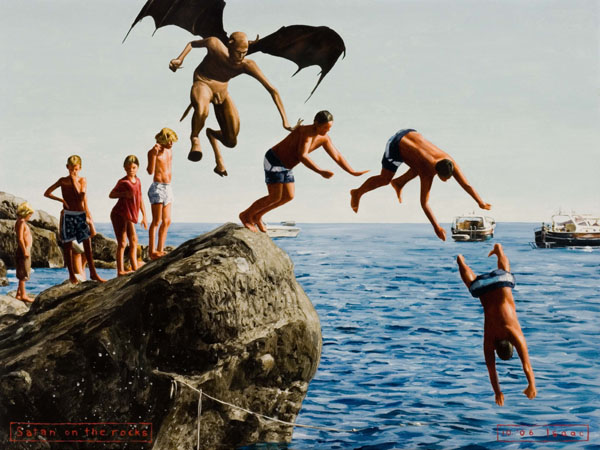 2006-10 Satan on the rocks 60x45cm