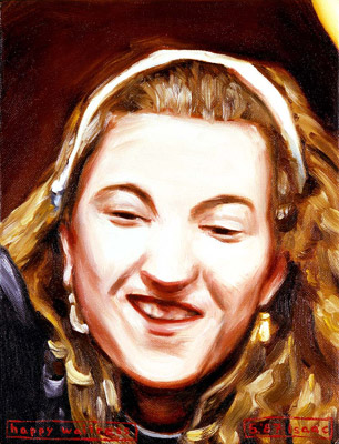 1987-05 happy waitress 18x24cm