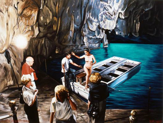 1987-11 crossing the Emerald Grotto 200x150cm