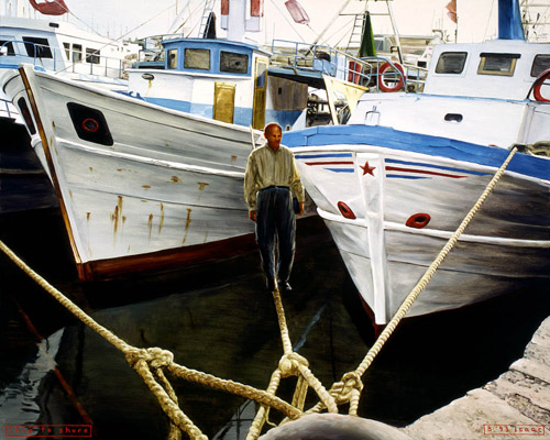 1993-08 ship to shore 100x80cm