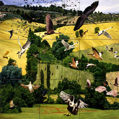 1996-08 passage of birds 300x300cm