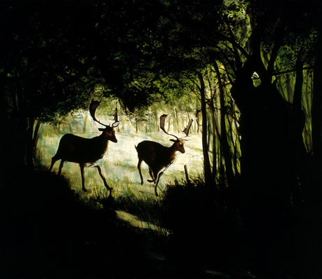 1997-02 trophies (back light) 70x61cm