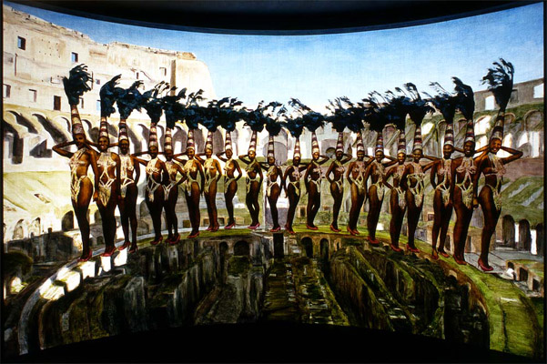 1998-02 Brasil Samba show at the Coliseum (back light) 58x37cm