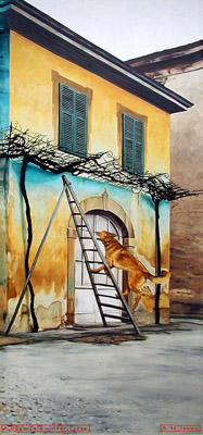 1998-05 A Dog's Tale - near Lucca 300x140cm