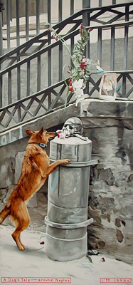 1999-01 A Dog's Tale - around Naples 300x140cm